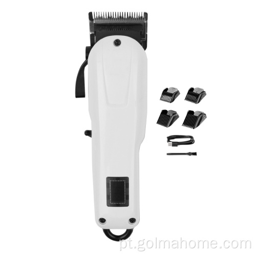 Máquina de corte de cabelo elétrica com turbocompressor recarregável e turboalimentada Máquina de corte de cabelo profissional para cortar cabelo